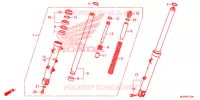 FORCELLA ANTERIORE per Honda CBR 500 R ABS 2016