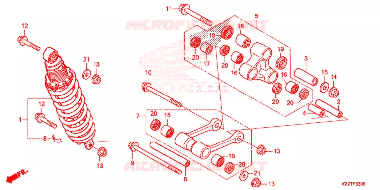 CUSCINO POSTERIORE Honda MOTO 250 CRF 2019  CRF250LDK