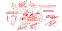 MARCHIO/STRISCIA (1) per Honda GROM 125 SF ABS 2017