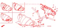 CONDOTTO MANIGLIA/COPERTURA MANIGLIA  per Honda CLICK 110 FRONT DRUM, SPOKED WHEELS 2006