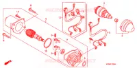 MOTORE AVVIAMENTO per Honda CLICK 110 FRONT DRUM, SPOKED WHEELS 2006