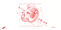 RUOTA ANTERIORE (RAYON/FREIN A TAMBOUR) per Honda CLICK 110 FRONT DRUM, SPOKED WHEELS 2006