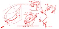 SEDILE/SCATOLA BAGAGLI  per Honda CLICK 110 FRONT DRUM, SPOKED WHEELS 2006