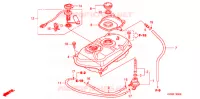SERBATOIO COMBUSTIBILE  per Honda CLICK 110 FRONT DRUM, SPOKED WHEELS 2006
