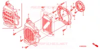 VENTILATORE RINFRESCATORE/COPERCHIO RADIATORE per Honda CLICK 110 FRONT DRUM, SPOKED WHEELS 2006