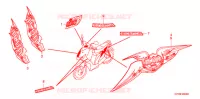 MARCHIO/STRISCIA (4) per Honda ANC 110 ICON 2009