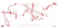 PIEDE D'APPOGGIO/BRACCIO AVVIATORE A TIRO per Honda ANC 110 ICON 2009
