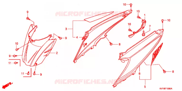 COPERTURA CORPO Honda SCOOTER 110 ICON 2009  ANC110CBT9