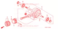 ALBERO A GOMITI/PISTONE per Honda WAVE 125 X 2008