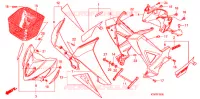 COPERTURA CONDOTTO/SCUDO GAMBA (3) per Honda WAVE 125 X 2008