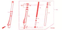 FORCELLA ANTERIORE per Honda WAVE 125 X 2008