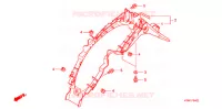 PARAFANGO POSTERIORE (3) per Honda WAVE 125 X 2008