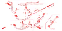PEDALE/BRACCIO AVVIATORE A TIRO per Honda WAVE 125 X 2008