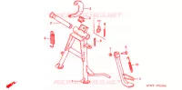 PIEDE D'APPOGGIO per Honda WAVE 125 X 2008