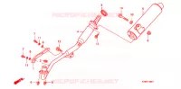 SMORZATORE SCARICO (2) per Honda WAVE 125 X 2008