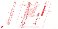 FORCELLA ANTERIORE per Honda SCOOPY 110 2015