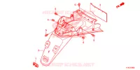 PARAFANGO POSTERIORE per Honda SCOOPY 110 2015