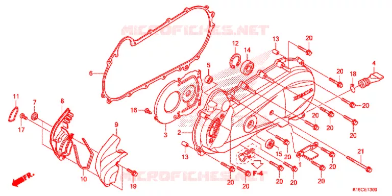 COPERTURA CASSA MANOVELLA Honda SCOOTER 110 SCOOPY 2015  ACF110SFF