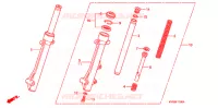 FORCELLA ANTERIORE per Honda AIRBLADE 110 2007