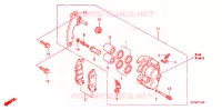CALIBRO FRENO ANTERIORE per Honda CLICK 110 FRONT DISK, SPOKED WHEELS 2009