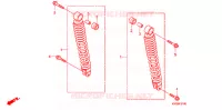 CUSCINO POSTERIORE per Honda CLICK 110 FRONT DISK, SPOKED WHEELS 2009