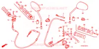 LEVA MANIGLIA/INTERRUTTORE/CAVO (ANC110ART/AST) per Honda CLICK 110 FRONT DISK, SPOKED WHEELS 2009