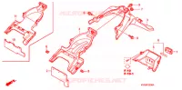 PARAFANGO POSTERIORE per Honda CLICK 110 FRONT DISK, SPOKED WHEELS 2009