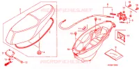 SEDILE/SCATOLA BAGAGLI per Honda CLICK 110 FRONT DISK, SPOKED WHEELS 2009