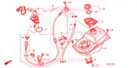 SERBATOIO COMBUSTIBILE/POMPA COMBUSTIBILE (ANC1109/ACA110A) per Honda CLICK 110 FRONT DISK, SPOKED WHEELS 2009