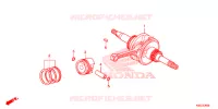 ALBERO A GOMITI/PISTONE per Honda SCOOPY 110 2018