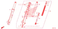 FORCELLA ANTERIORE per Honda SCOOPY 110 2018