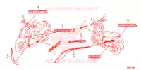 MARCHIO (ACF110CBTJ) per Honda SCOOPY 110 2018