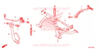 PIEDE D'APPOGGIO/BRACCIO AVVIATORE A TIRO per Honda SCOOPY 110 2018