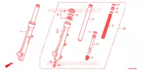 FORCELLA ANTERIORE per Honda SCOOPY 110 2012