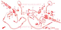 LEVA MANIGLIA/INTERRUTTORE/CAVO per Honda SCOOPY 110 2012