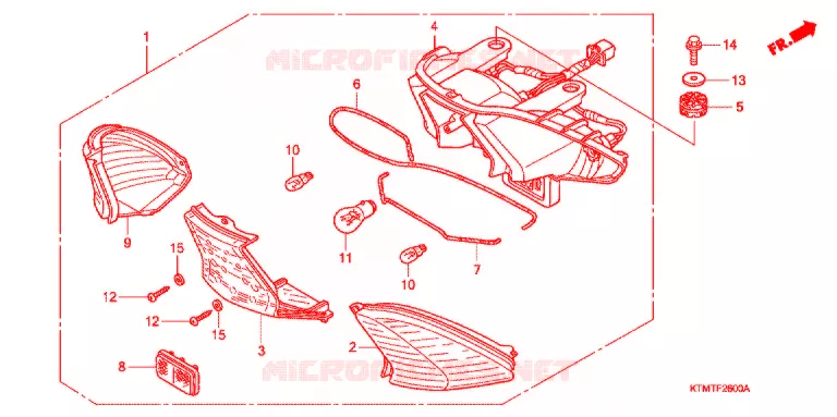 LUCE COMBINAZIONE (1) Honda MOTO 125 WAVE 2007  ANF125ST7_S