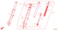 FORCELLA ANTERIORE per Honda SCOOPY 110 2012