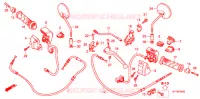 LEVA MANIGLIA/INTERRUTTORE/CAVO per Honda SCOOPY 110 2012