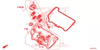 COPERTURA TESTA CILINDRO per Honda AFRICA TWIN 1100 DCT ADVENTURE 2020