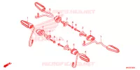 FRECCIA per Honda AFRICA TWIN 1100 DCT ADVENTURE SPORT LOWER 2020