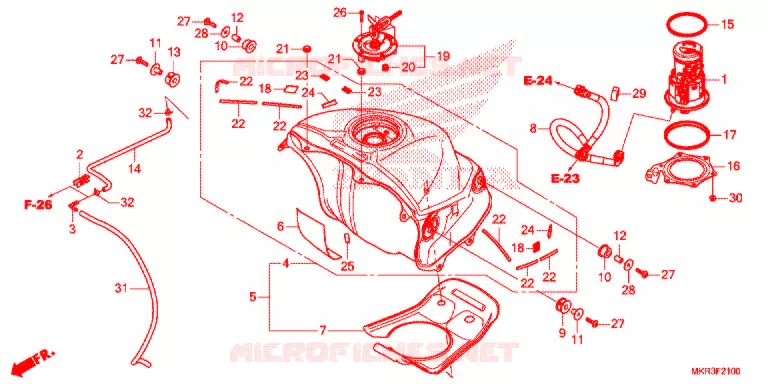 SERBATOIO COMBUSTIBILE/POMPA COMBUSTIBILE Honda MOTO 1000 CBR 2021  CBR1000SPL