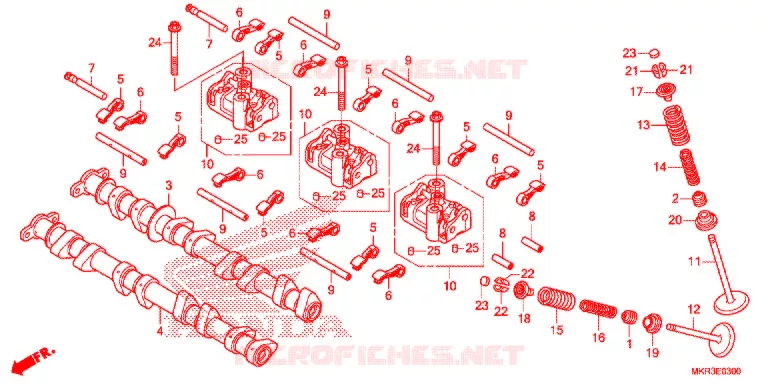 ALBERO A CAMME/VALVOLA Honda MOTO 1000 CBR 2020  CBR1000STL