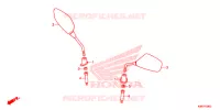 SPECCHIETTO per Honda SH 150 ABS D 2ED 2020