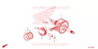 ALBERO A GOMITI/PISTONE per Honda SH 150 ABS D 5ED 2020