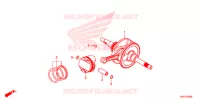 ALBERO A GOMITI/PISTONE per Honda SH 150 ABS D ED 2020