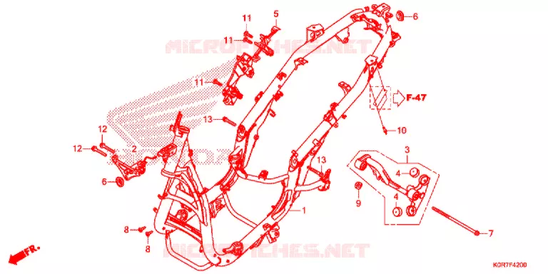 CORPO TELAIO Honda SCOOTER 150 SH 2020  SH150ADL