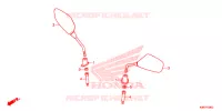 SPECCHIETTO per Honda SH 125 ABS D 2ED 2021