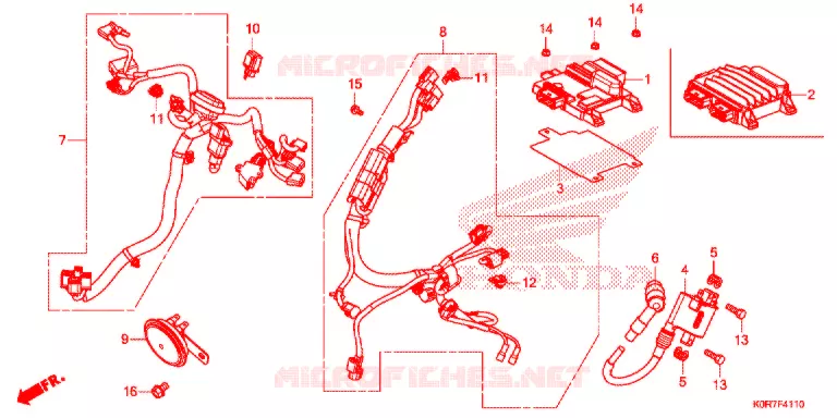 BARDATURA SERVO/RINCULO IGNIZIONE Honda SCOOTER 125 SH 2020  SH125ADL