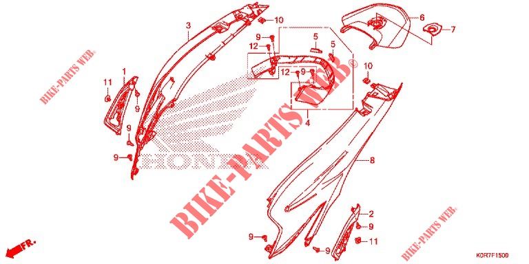 COPERTURA CORPO per Honda SH 125 ABS D 2020