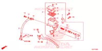 POMPA FRENO POSTERIORE per Honda SH 125 ABS D 3ED 2021